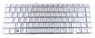 Replacement laptop keyboard HP COMPAQ Pavilion DV5-1000 (SILVER)