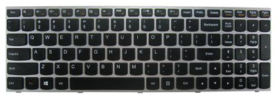 Replacement laptop keyboard IBM LENOVO G50 G50-30 G50-45 G50-70 G50-80 (SILVER WITH FRAME)