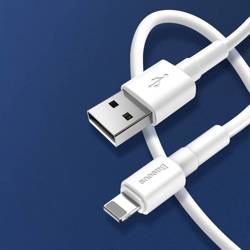 Baseus wytrzymały przewód kabel USB / USB Typ C 3A 1m biały (CATSW-02)