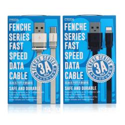 Proda Fenche Series PD-B17m płaski kabel USB / micro USB 3A 1M czarny
